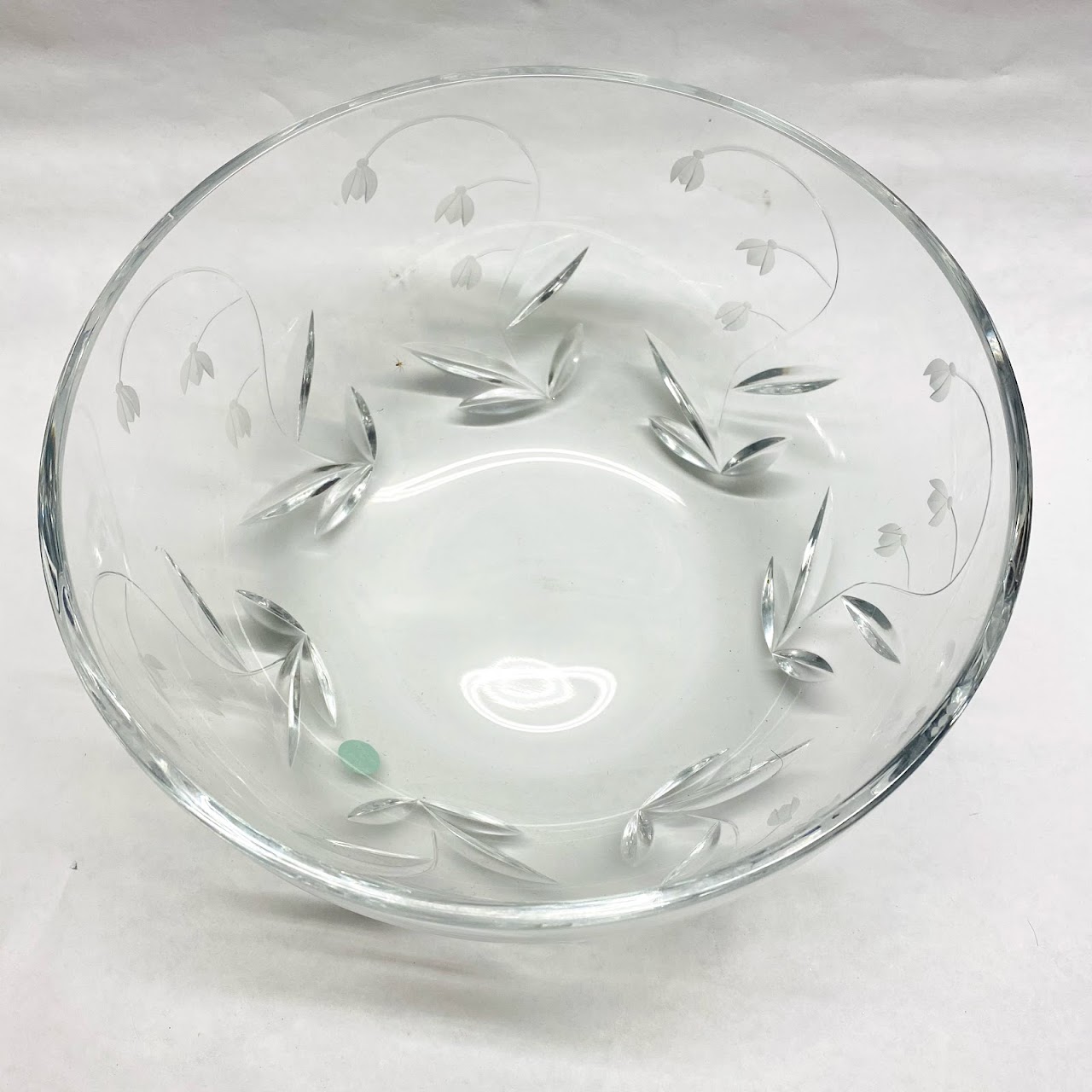 Tiffany & Co. Floral Glass Bowl