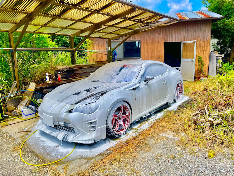 86のスパシャン❤️・ADVAN Racing TC4・りんご飴🍎・グラフェンスプレー・艶々にしてやったぜ😏に関するカスタム事例の投稿画像2枚目