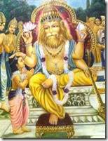 [Narasimhadeva with Prahlada]