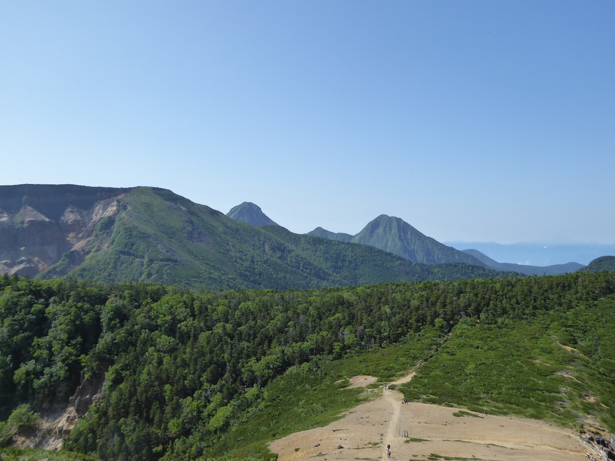 根石岳から振り返る