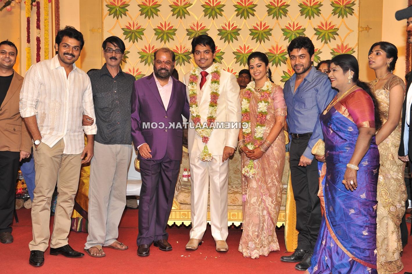 Stars At Sakthi And Smiruthi Wedding Reception New Images