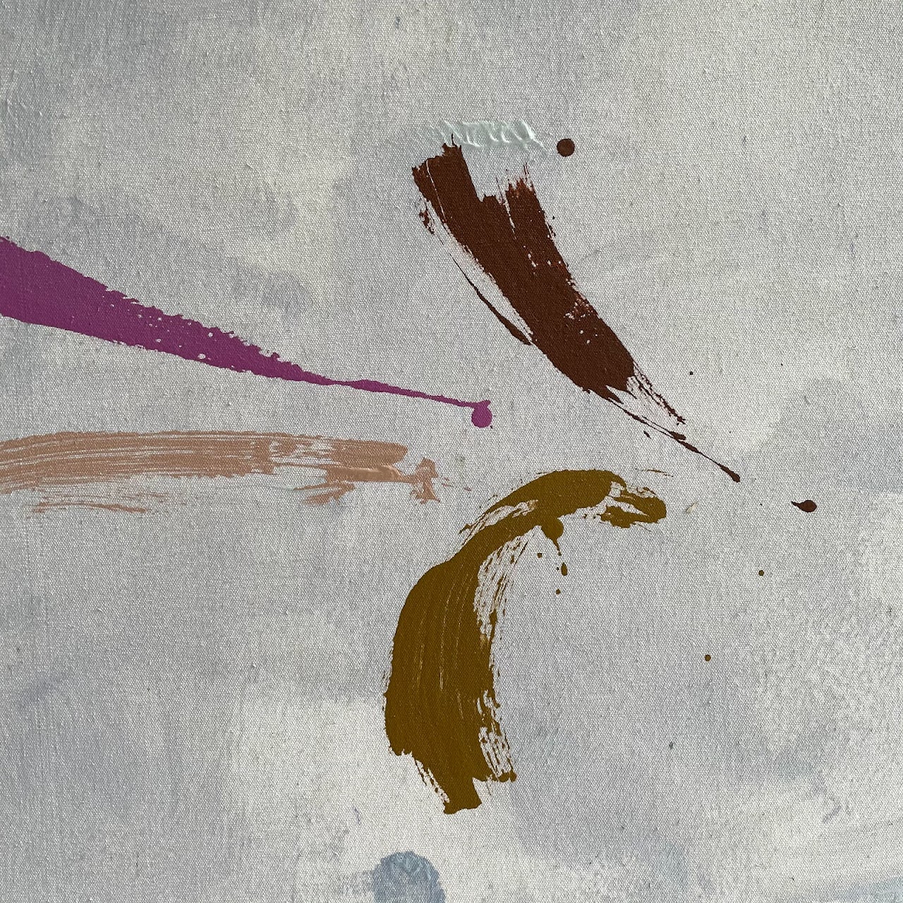 Kikuo Saito Signed 'Blue Pine'  Lyrical Abstract Painting