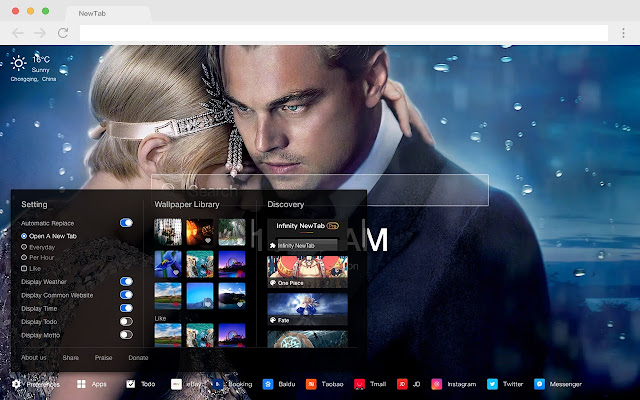 Leonardo DiCaprio New Tab HD Wallpapers Theme