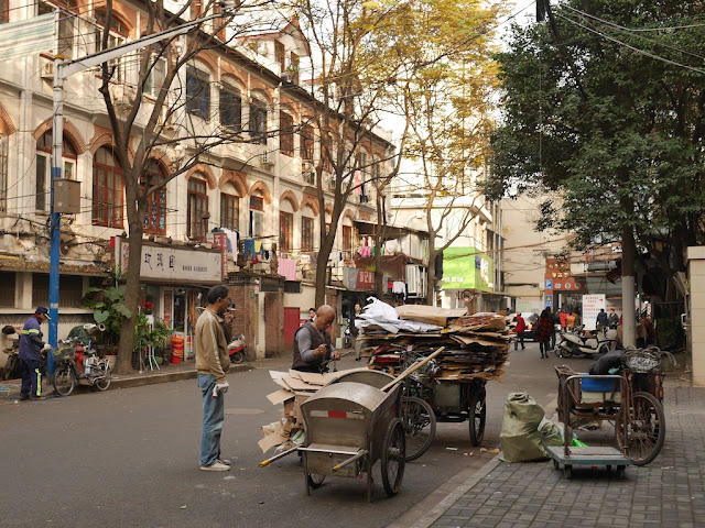 men at Fengian Road in Shanghai