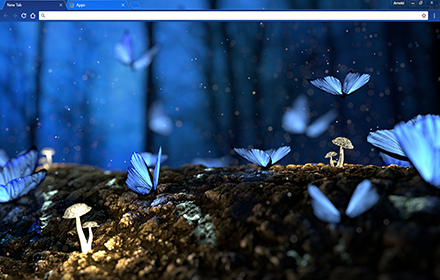 Blue Butterflies chrome extension