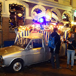 poffertjes at the Amsterdam Light Festival in Amsterdam, Netherlands 