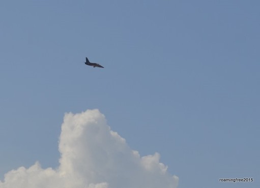 Fighter Jet flying around