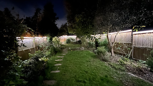 Instalation of LED all around the garden
