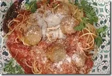 Spaghetti e meatballs