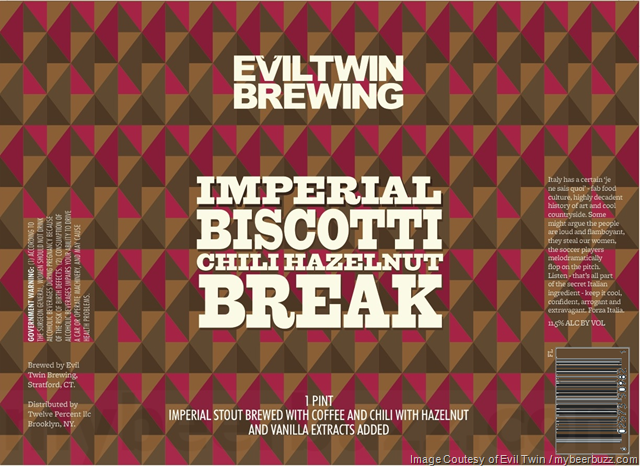 Evil Twin Adding Imperial Biscotti Chili Hazelnut Break Cans