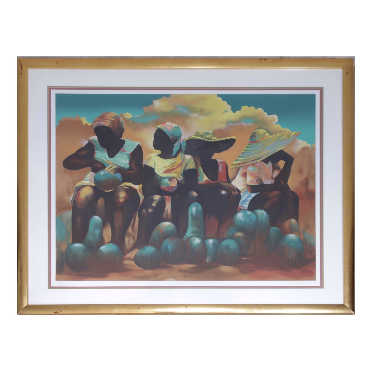 Paul Goodnight Signed 'Mellow Melon Madonnas' Serigraph