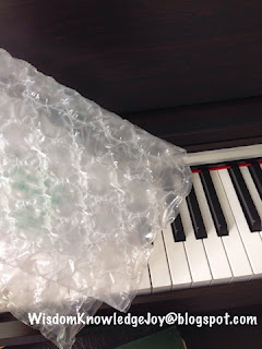 Have fun using bubble wrap to study music.