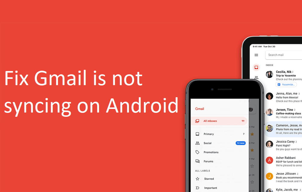 Oprava aplikace Gmail se v systému Android nesynchronizuje