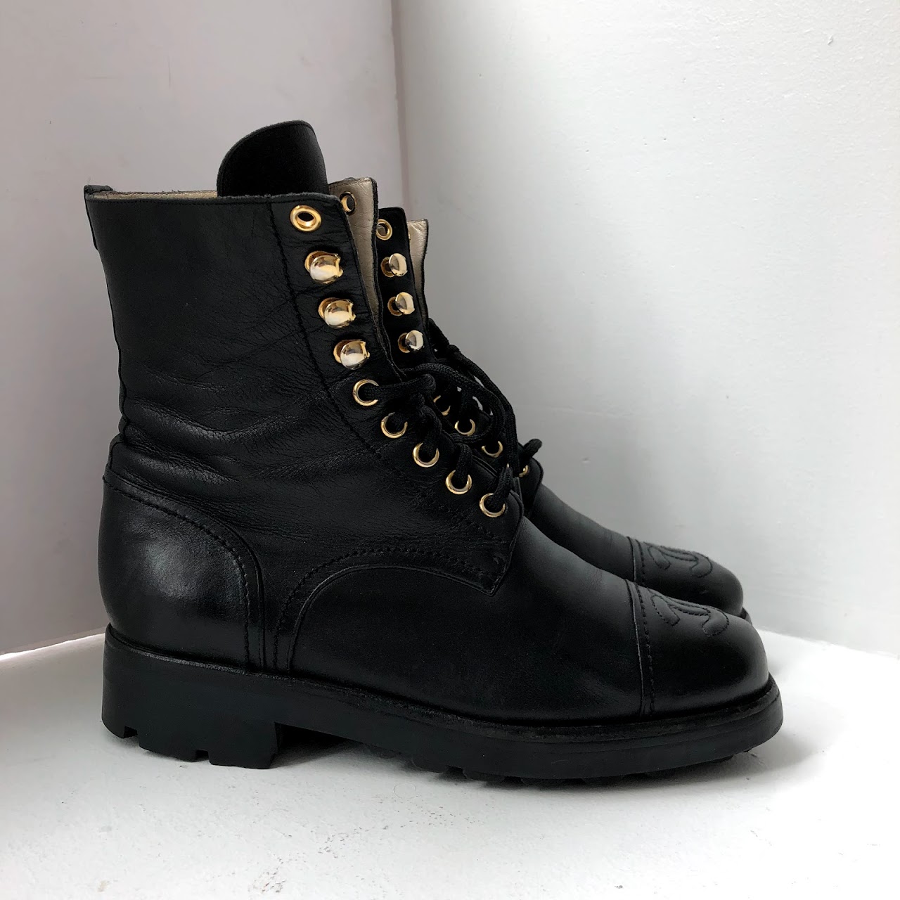 Chanel Combat Boots