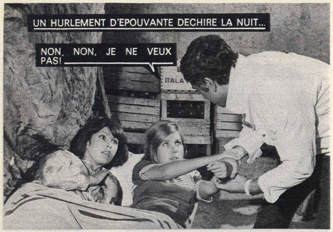 Roman photo pour adultes / roman de gare vintage : Un bref extrait de Zyndar : Esclaves blanches (N° 5 - octobre 1967) - Pour vous Madame, pour vous Monsieur, des publicités, illustrations et rédactionnels choisis avec amour dans des publications des années 50, 60 et 70. Popcards Factory vous offre des divertissements de qualité. Vous pouvez également nous retrouver sur www.popcards.fr et www.filmfix.fr