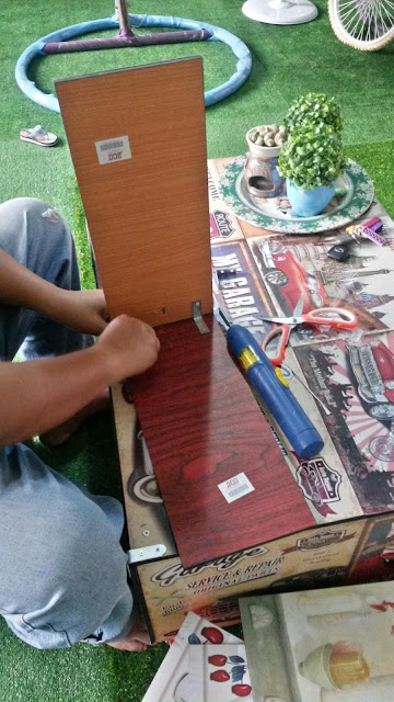  DIY  PAPAN ECO JADI RAK BARANG    MAMA MASZULL  