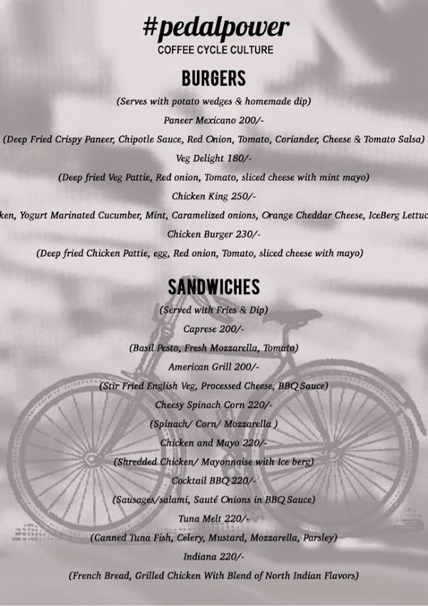 #Pedalpower menu 