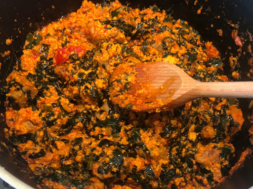 Nigerian spinach and melon seed stew recipe - Makele's Mouthful