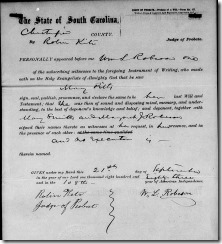 Probate of Mary Pitts Last WILL