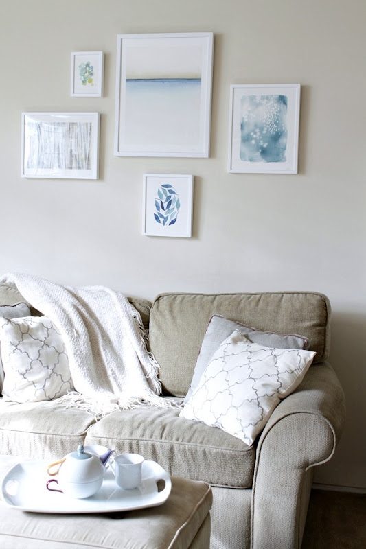 Minted Wall Gallery Neutral and Blue