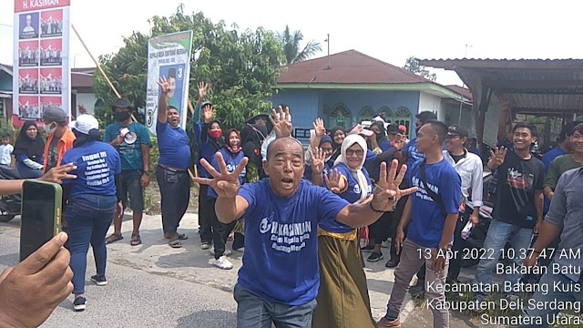 Luar Biasa Militansi Pendukung H.Kasiman Dalam Kampanye Desa Bintang Meriah