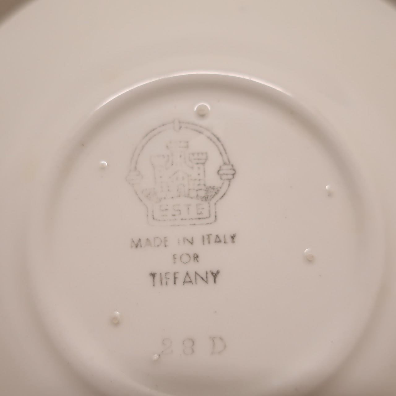 Tiffany + Este Ceramiche Demitasse Cup & Saucer