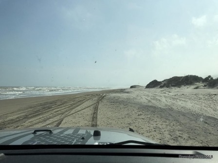 Driving on the beach is pretty easy