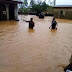 Church In Ijebu Ode Flooded As Apostle, Others Walk Through Flood To Church