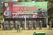 Kodam Kasuari Tampilkan Pasukan Tradisional Saat HUT Infanteri Di Yonif 761/KA