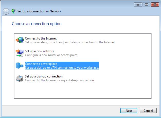 VPN, สร้าง, เชื่อมต่อ, ตัดการเชื่อมต่อ, เซิร์ฟเวอร์, Windows 7