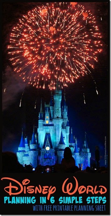 Disney World Planning in just 6 simple steps including a free printable planning sheet. You NEED to read this before your next family vacation to Disney. Disney World Planning in just 6 simple steps including a free printable planning sheet. You NEED to read this before your next family vacation to Disney.