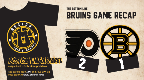 Curse of the Banner. BRUINS LOSE.