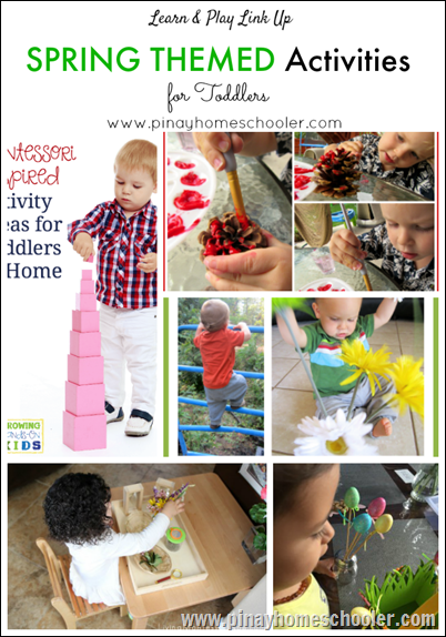 Spring Themed Activities for Toddlers and {Learn & Play Link Up}