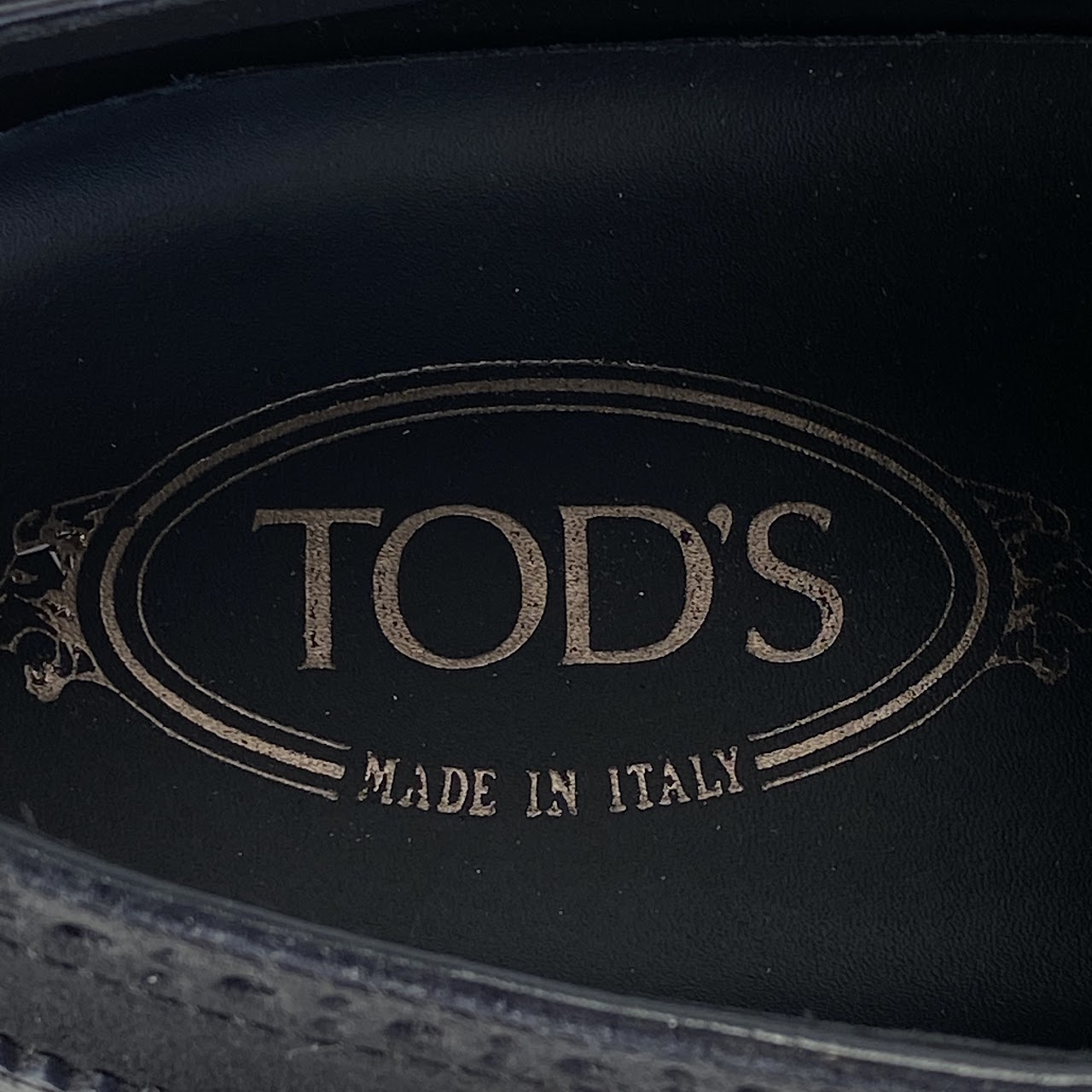 Tod's NEW Navy Blue and Black Wingtips