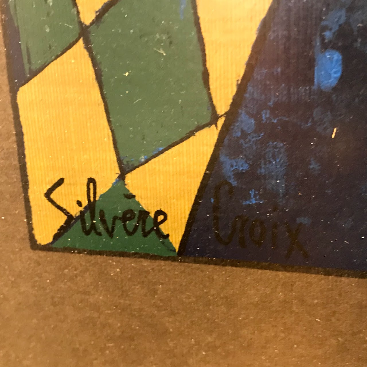 Silvere Croix Signed Painting