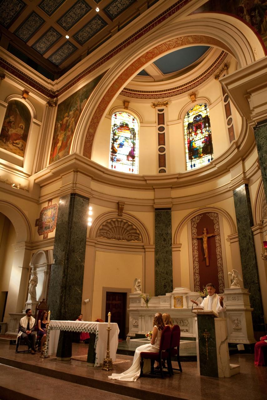 classic catholic wedding