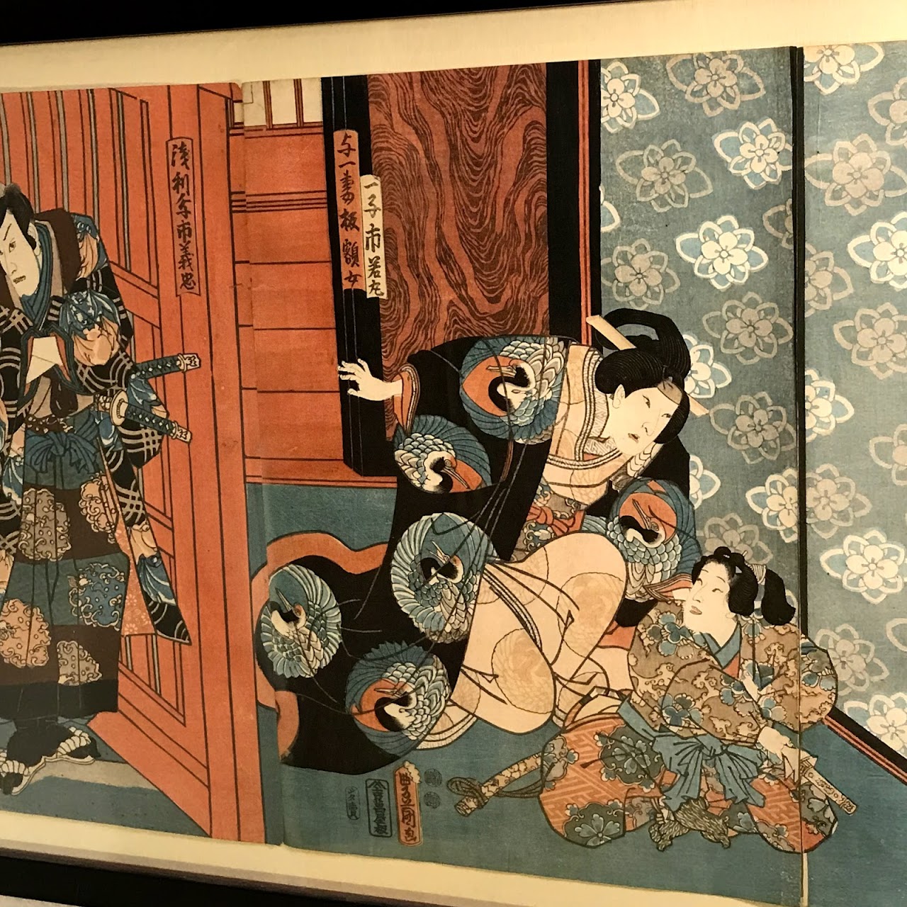 Utagawa Kunisada (Toyokuni III) Woodblock Triptych