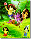 [Krishna with friends]