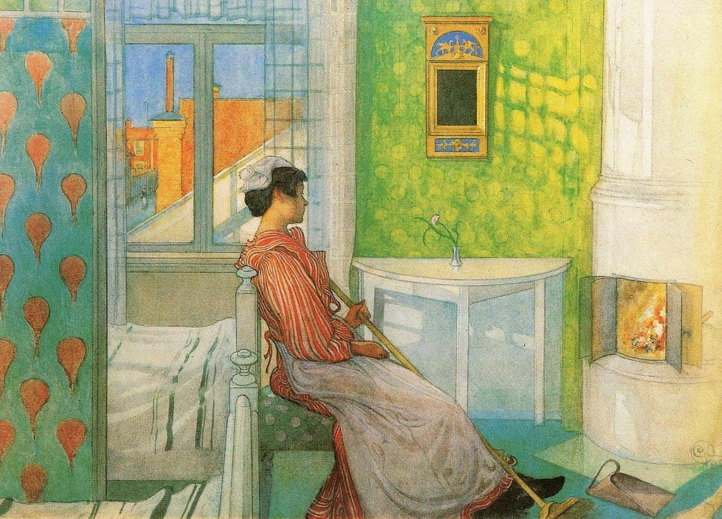 Carl Larsson - Martina In Front Of The Fire