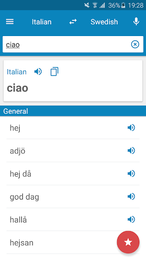 Italian-Swedish Dictionary