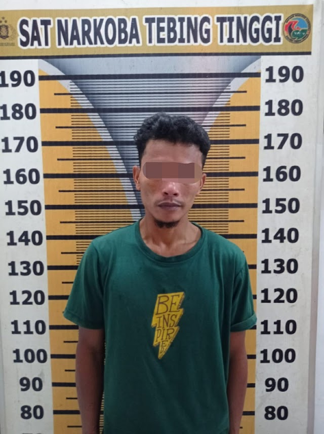 Miliki 10,80 Gram Sabu, IS Diciduk Sat Narkoba Polres Tebing Tinggi