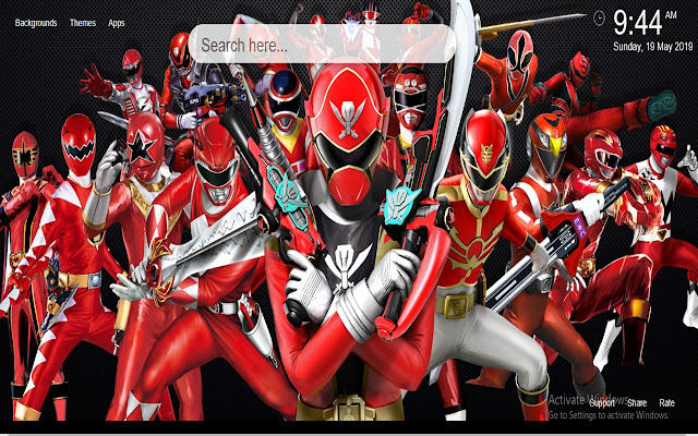 Power Rangers HD Wallpaper New Tab