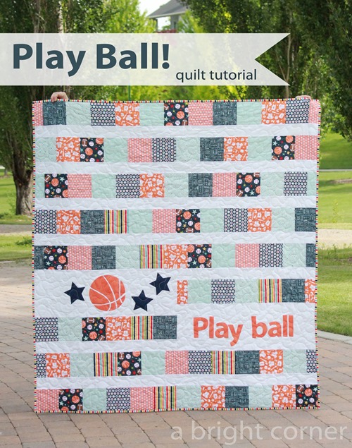 Play Ball quilt tutorial