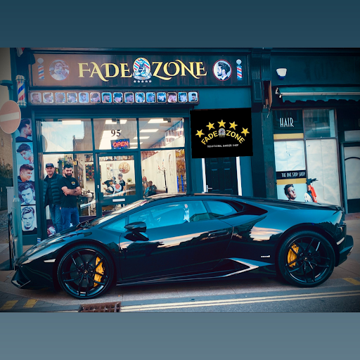 Fade zone Barber shop logo