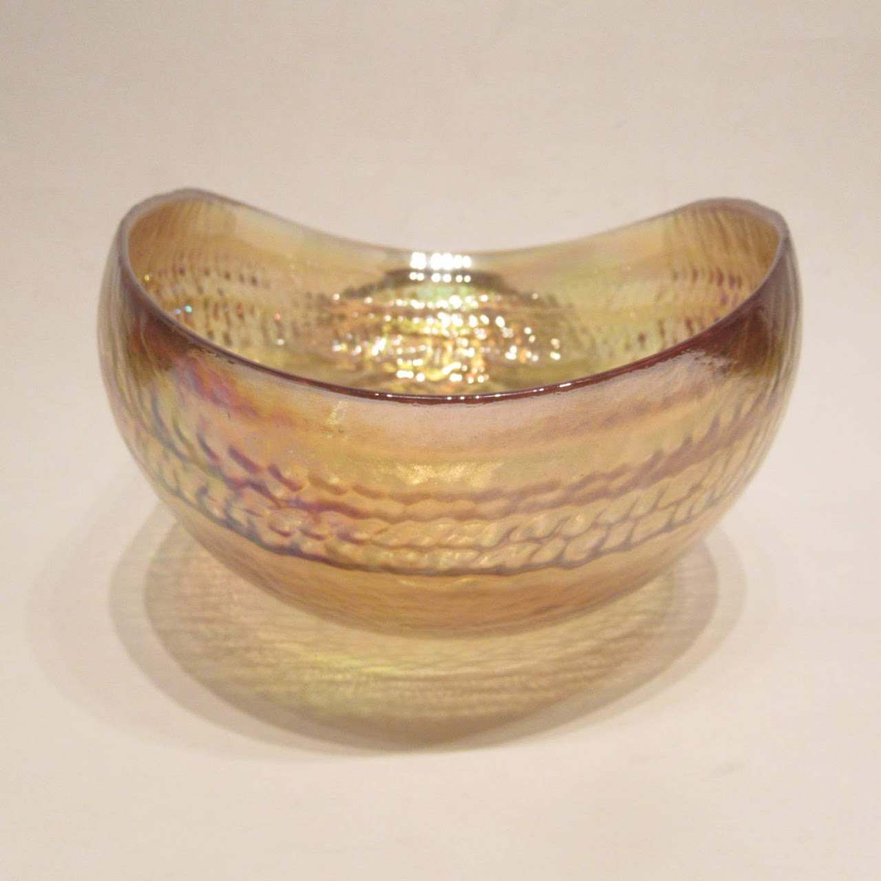 Yalos Casa Murano Iridescent Glass Bowl