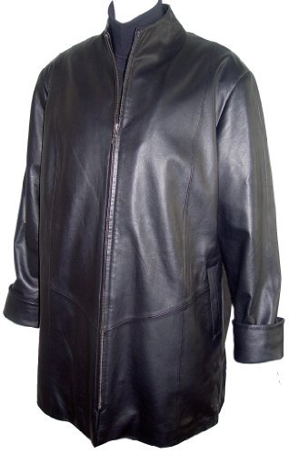 Johnnyblue 5001 STANDARD Grade Real Lambskin Leather Classic Swing Coat