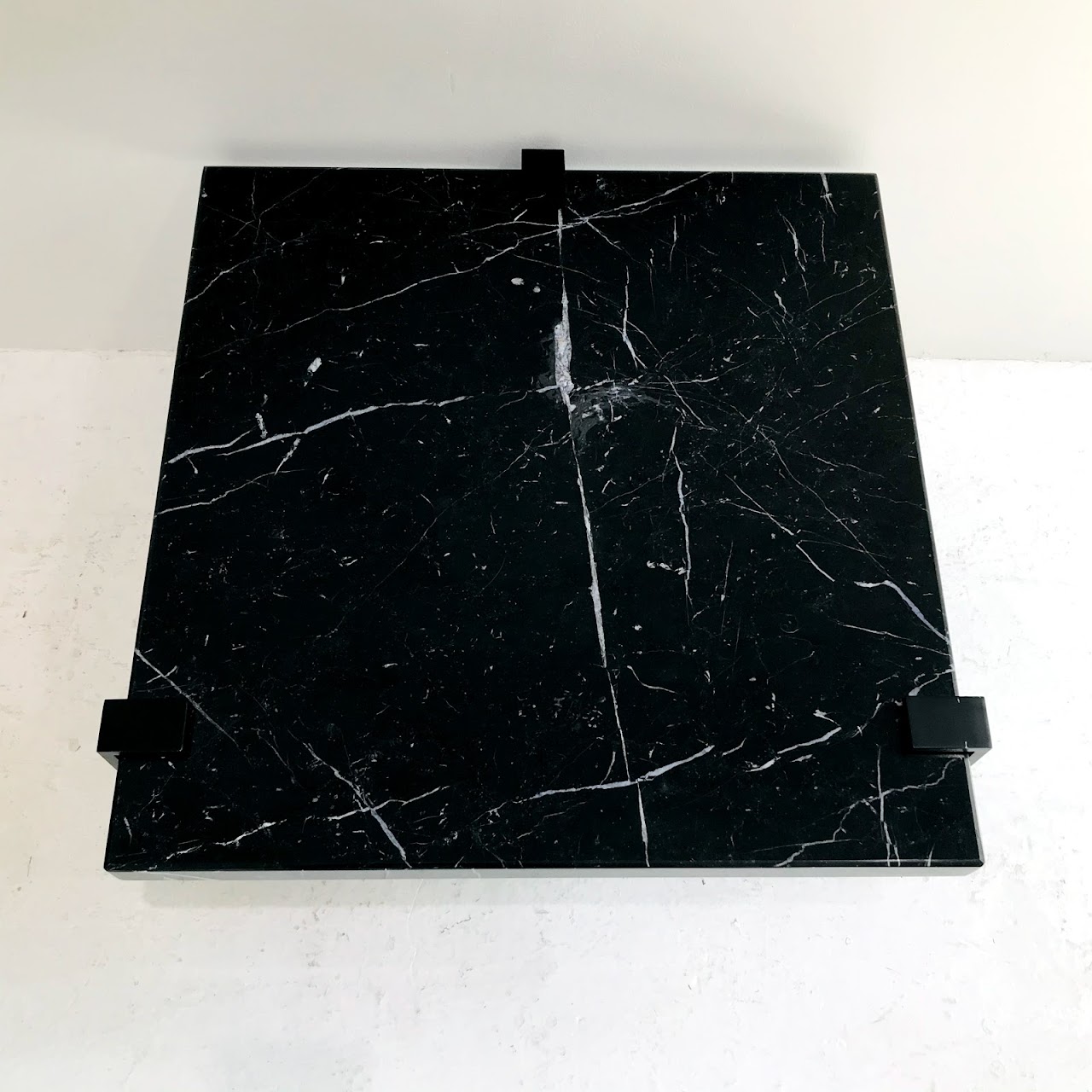 Black Marble Top Side Table #3