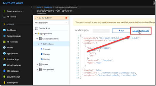 GetFunctionURL