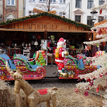 christmas market in downtown in Copenhagen, Denmark 