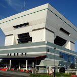 upside down pyramid building in Yokohama, Japan 